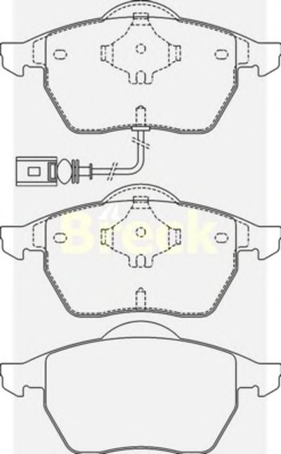 Комплект тормозных колодок, дисковый тормоз BRECK купить