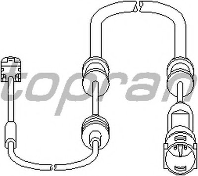 Датчик, износ тормозных колодок TOPRAN купить