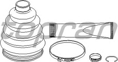 Комплект пылника, приводной вал TOPRAN купить