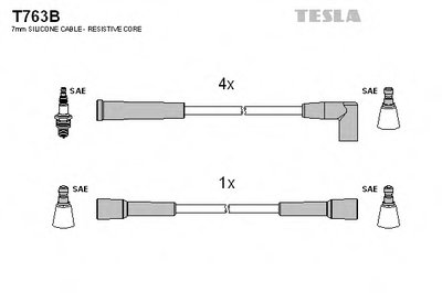 Комплект проводов зажигания TESLA купить