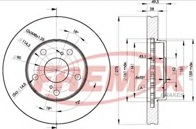 Тормозной диск Premium Carbon + FREMAX купить