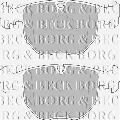 BBP1595 BORG & BECK - Гальмівні колодки до дисків