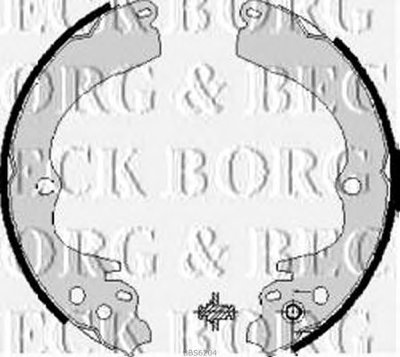 Комплект тормозных колодок BORG & BECK купить