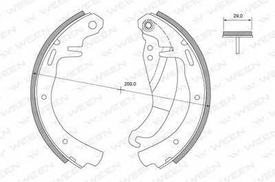 Комплект тормозных колодок WEEN купить
