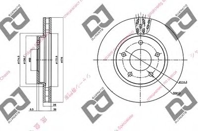 Тормозной диск DJ PARTS купить