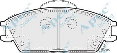 Комплект тормозных колодок, дисковый тормоз APEC braking купить