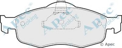 Комплект тормозных колодок, дисковый тормоз APEC braking купить