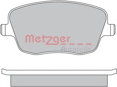 Комплект тормозных колодок, дисковый тормоз METZGER купить