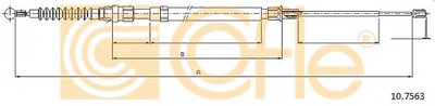 Трос, стояночная тормозная система COFLE купить