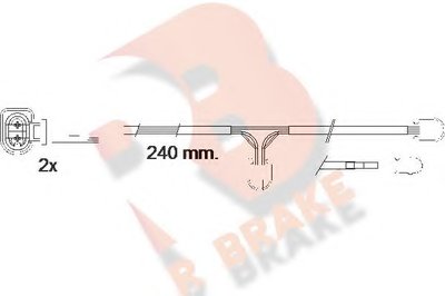 Сигнализатор, износ тормозных колодок R BRAKE купить