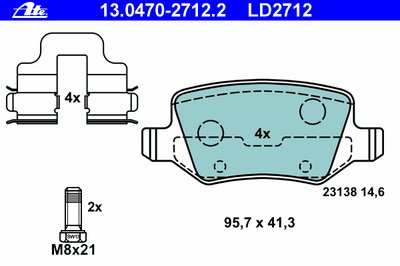 Колодки тормозные дисковые LD2