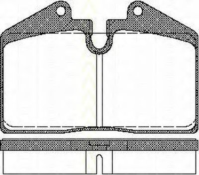 Комплект тормозных колодок, дисковый тормоз TRISCAN купить