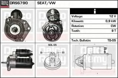 Стартер Remanufactured REMY (Light Duty) DELCO REMY купить