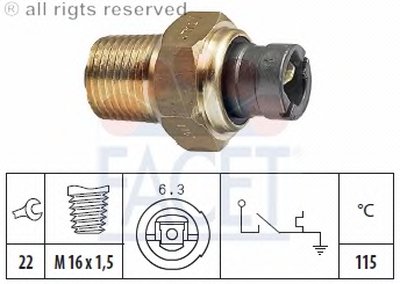 термовыключатель, сигнальная лампа охлаждающей жидкости FACET купить