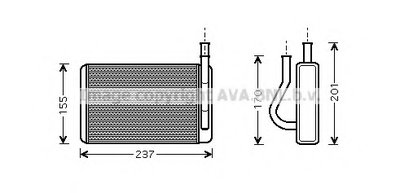 Теплообменник, отопление салона AVA QUALITY COOLING купить