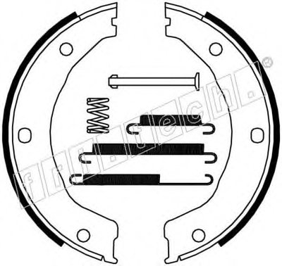 Комплект тормозных колодок, стояночная тормозная система fri.tech. купить
