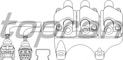 Катушка зажигания VW Golf 2.4i - 2.8i V6