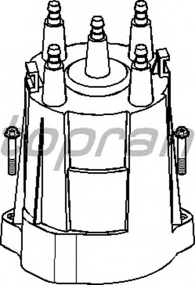 Крышка распределителя зажигания TOPRAN купить