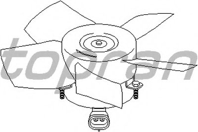 Вентилятор, охлаждение двигателя TOPRAN купить