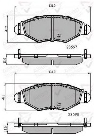 Комплект тормозных колодок, дисковый тормоз ANL Braking COMLINE купить