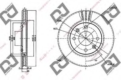 Тормозной диск DJ PARTS купить