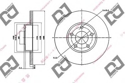 Тормозной диск DJ PARTS купить