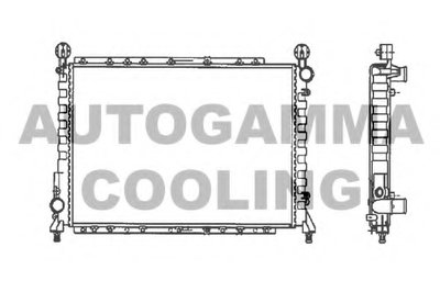 Радиатор, охлаждение двигателя AUTOGAMMA купить