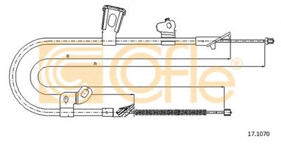 Трос, стояночная тормозная система COFLE купить