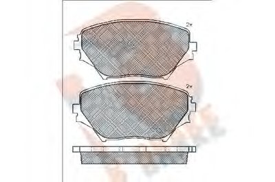 Комплект тормозных колодок, дисковый тормоз R BRAKE купить