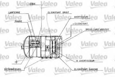 Выключатель на колонке рулевого управления VALEO купить