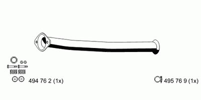 Труба выхлопного газа ERNST купить