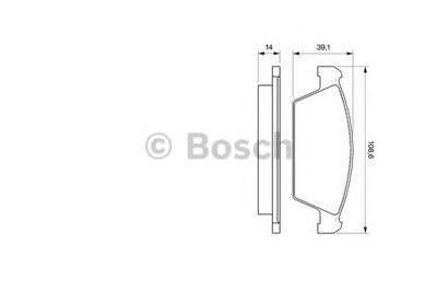 Комплект тормозных колодок, дисковый тормоз BOSCH купить