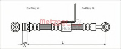 Тормозной шланг METZGER купить