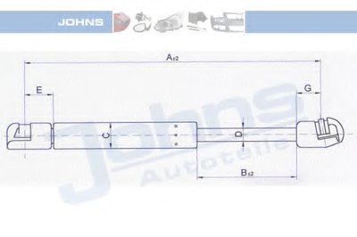 Газовая пружина, крышка багажник JOHNS купить