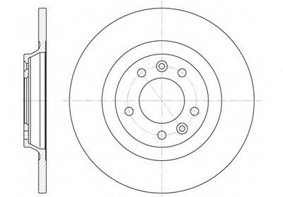 Гальмівний диск (задній) CITROËN C5/PEUGEOT 407/508/607/RCZ 1.6-3.0 04-