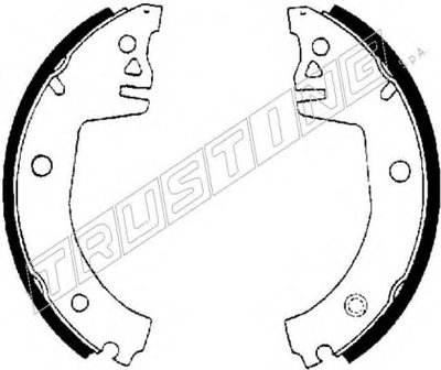 Комплект тормозных колодок TRUSTING купить