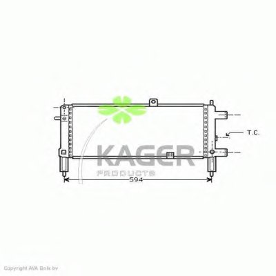 Радиатор, охлаждение двигателя KAGER купить