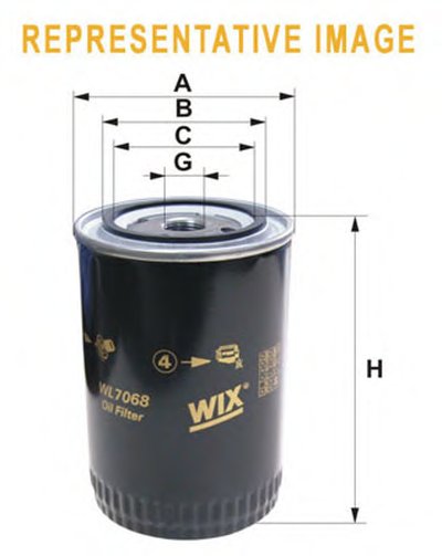 Фильтр масляный ВАЗ 2101-2107 2108-09 (низкий 72мм) WL7168/OP520/1 (пр-во WIX-Filtron UA)