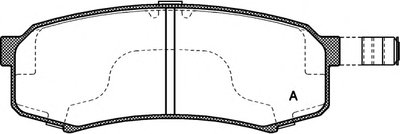 Комплект тормозных колодок, дисковый тормоз ADVANCE OPEN PARTS купить