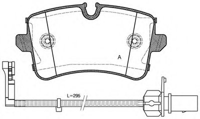 Комплект тормозных колодок, дисковый тормоз ADVANCE OPEN PARTS купить