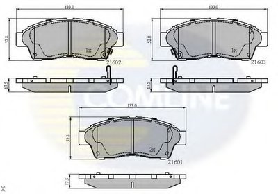 Комплект тормозных колодок, дисковый тормоз Comline COMLINE купить