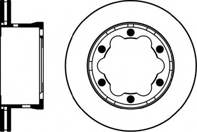 Тормозной диск зад. Sprinter/LT 95-06 (спарка)