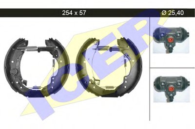 Комплект тормозных колодок ICER купить