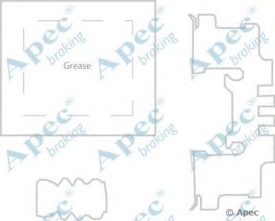 Комплектующие, тормозные колодки APEC braking купить
