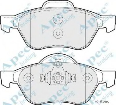 Комплект тормозных колодок, дисковый тормоз APEC braking купить