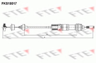 Тросик сцепления FTE купить