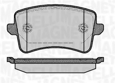 Комплект тормозных колодок, дисковый тормоз MAGNETI MARELLI купить