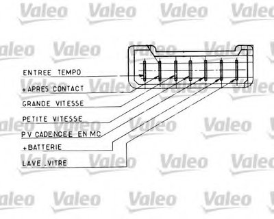 Выключатель на колонке рулевого управления VALEO купить