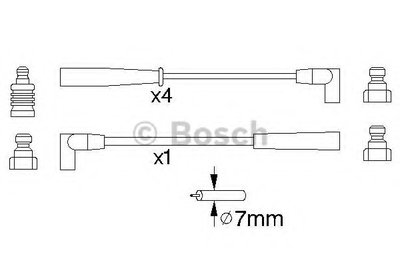 Комплект проводов зажигания BOSCH купить