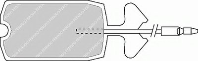 Тормозные колодки передние (13.0mm) Citroen 2CV6, Dyane (Citroen)
